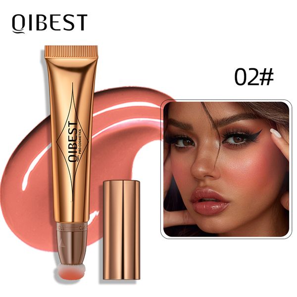 Blush Qi Liquid с подушкой аппликатор натуральный оттенок щека Dewy Findion Blusher Creamy Makeup для лица 230725