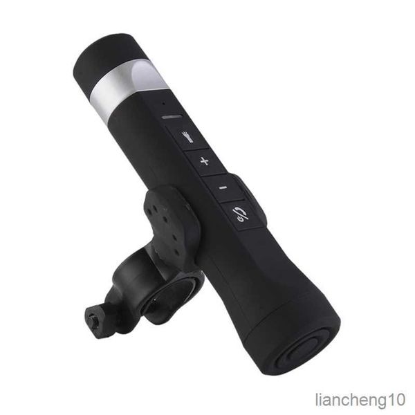 Alto-falantes portáteis sem fio ao ar livre alto-falante compatível com Bluetooth lanterna tocha banco de potência suporte R230727