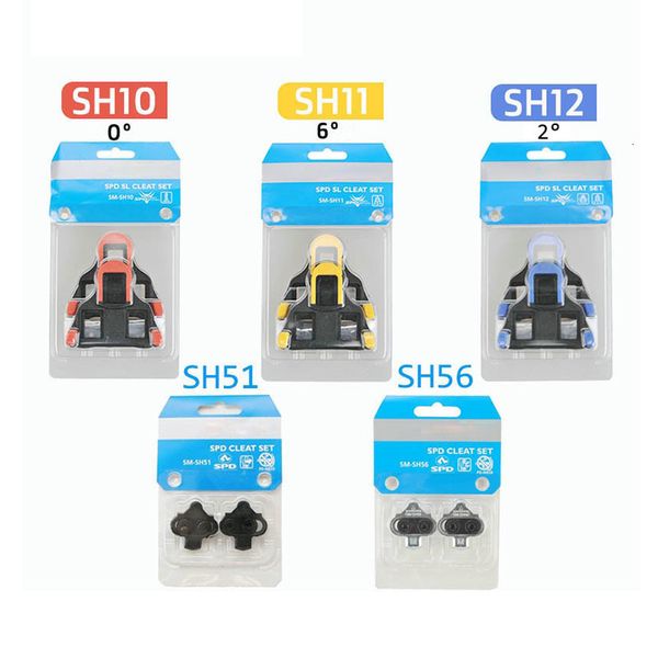 Pedali bici SPD SL Set di tacchette SM SH10 SH11 SH12 SH51 SH56 Set bici da strada SH51 SH56 MTB Piastra autobloccante Float Tacchetti bici originali 230725