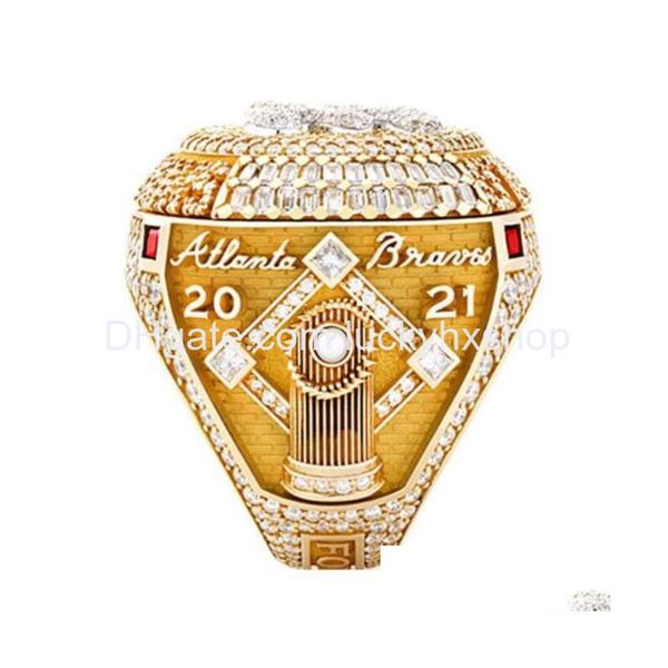 Band Rings Wholesale 2022 Atlanta Championship Ring Fans Comemorative Gifts To Wear On The Stadium Drop Delivery Jewelry Dhm5Z