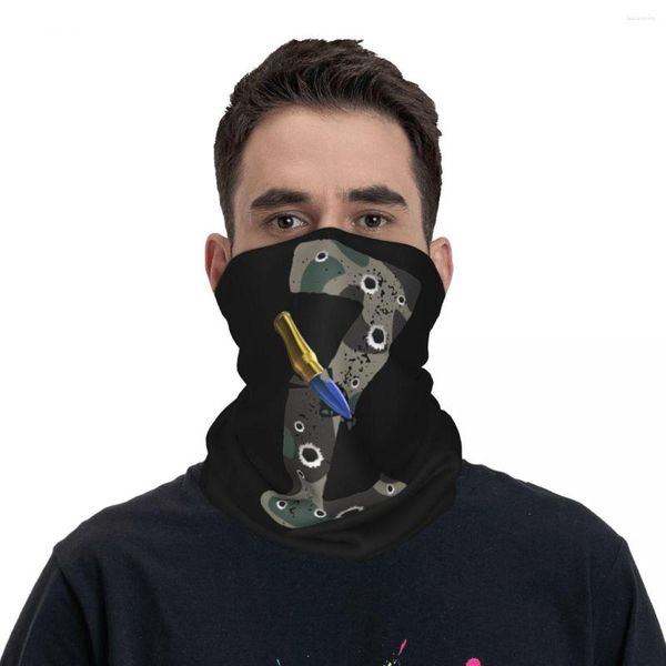 Sciarpe Russian Z Letter Army Not War Accessori Bandana Neck Cover Broken Mask Sciarpa Multiuso Ciclismo Unisex Traspirante