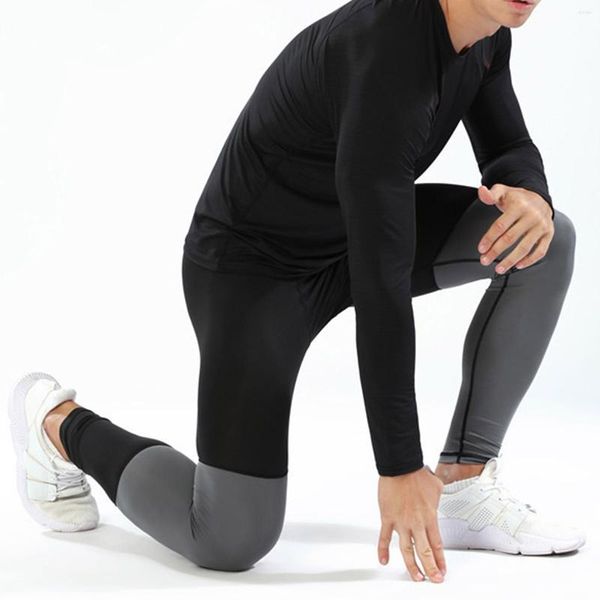 Pantaloni da uomo Collant da corsa a compressione Leggings sportivi per esercizi di jogging