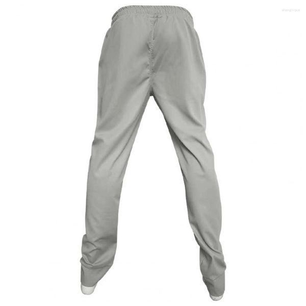 Pantaloni da uomo Pantaloni da uomo Morbidi casual con coulisse in vita elastica Tasche con fascia alla caviglia Ideale per attività all'aperto