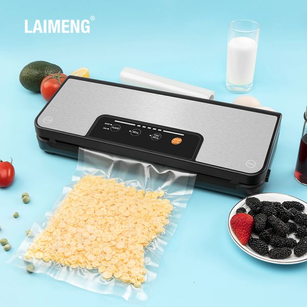 Outras ferramentas de cozinha Laimeng vácuo selador com suporte de rolo função de pulso sous vide máquina de embalagem para armazenamento de alimentos sacos embaladores s285 230725