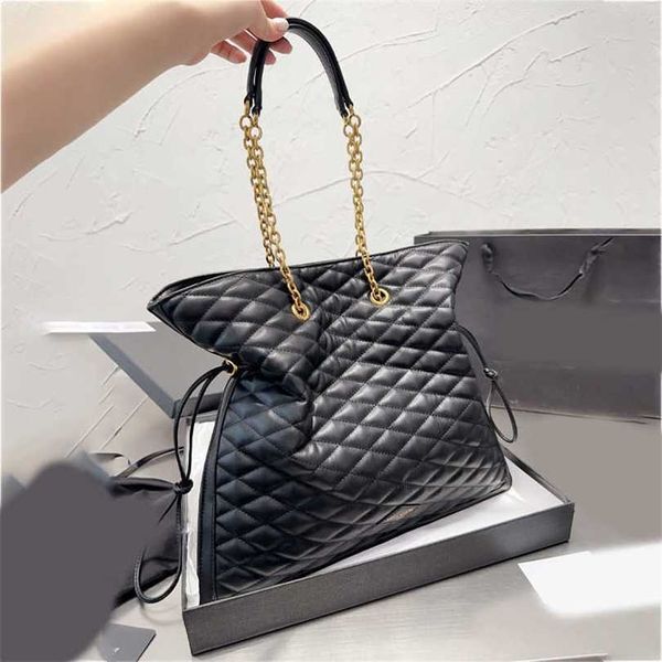 Bolsa quadrada de luxuosas da Ybag Shopping Designer Luxurtote Feminino Bolsa de couro generosa alta bolsas de couro Mulheres 230715