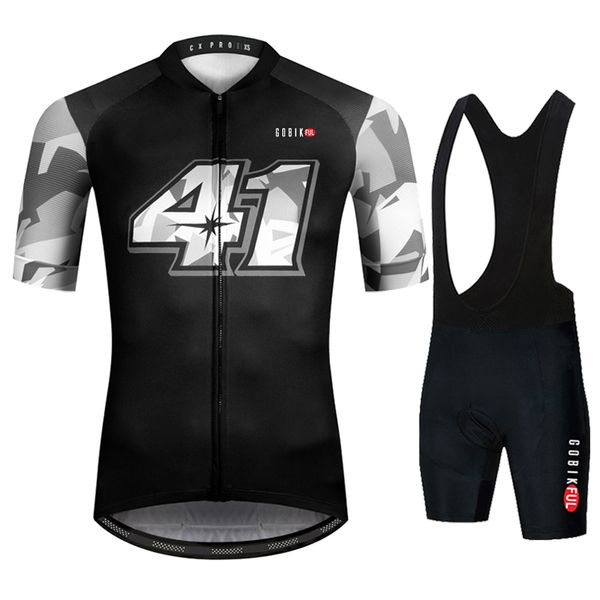 Conjuntos de camisas de ciclismo KBORA roupas masculinas vestem melhor Rainbow Team roupas de manga curta verão bicicleta de estrada 230725