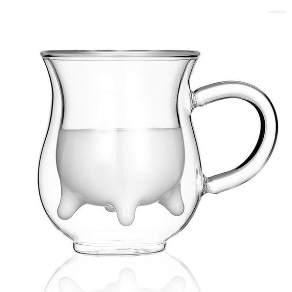 Кружки новизные подарки Cue Patten Teatime Glass Double Sayer Coffee / Milk Cups
