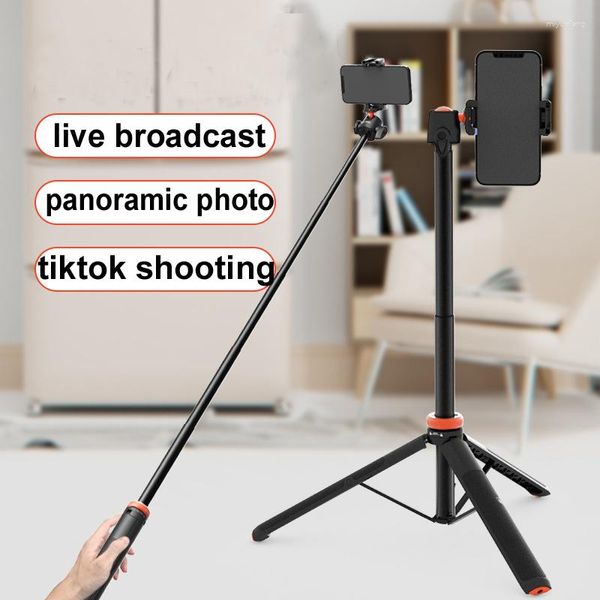 Tripodlar UURIG 1.3M ayarlanabilir top kafa teleskopu selfie tripod Açık canlı yayın tiktok atış telefon spor kamera