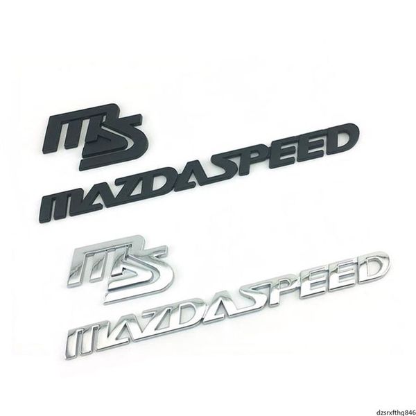 Autoaufkleber MS Mazdaspeed Emblem Aufkleber Aufkleber Logo für Mazda 2 3 5 6 CX5 CX7 323 Axela Atenza Emblem Auto modifizierte Karosserie Badge306o