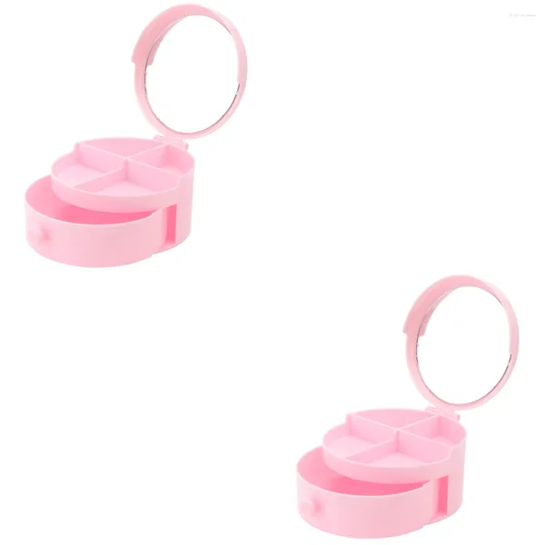 Sacchetti per gioielli 2 pezzi Scatola per guanti Porta copricapo Forniture per ragazze Orecchino Organizzatore Stand Bracciale Manuale per adolescenti