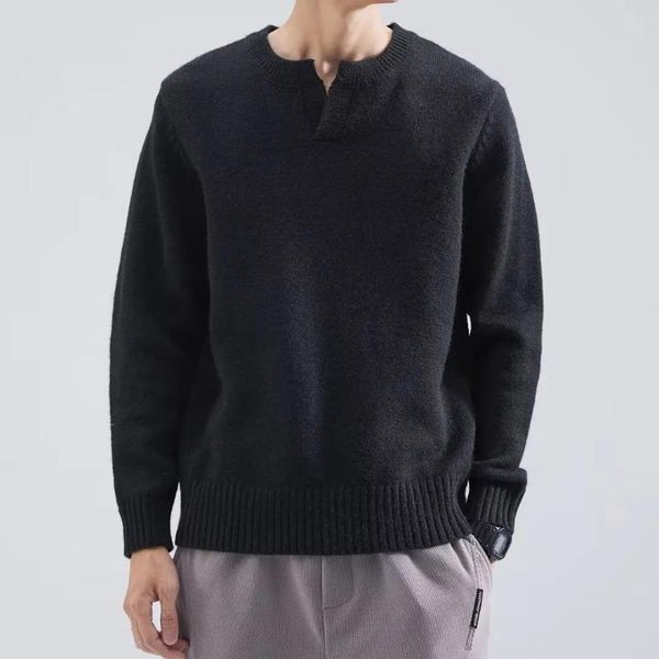 Maglioni da uomo Primavera Autunno Inverno Moda Uomo Casual Loose Tess Cool Boys Pullover Maglione lavorato a maglia Strisce morbide Top Caldo lavoro d'ufficio