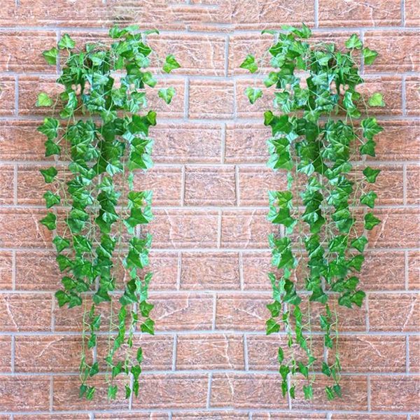 Декоративные цветы 90 см искусственные растения зеленые виноградные листья фальшивые стены висят DIY домашний сад украшения домашний двор балкон