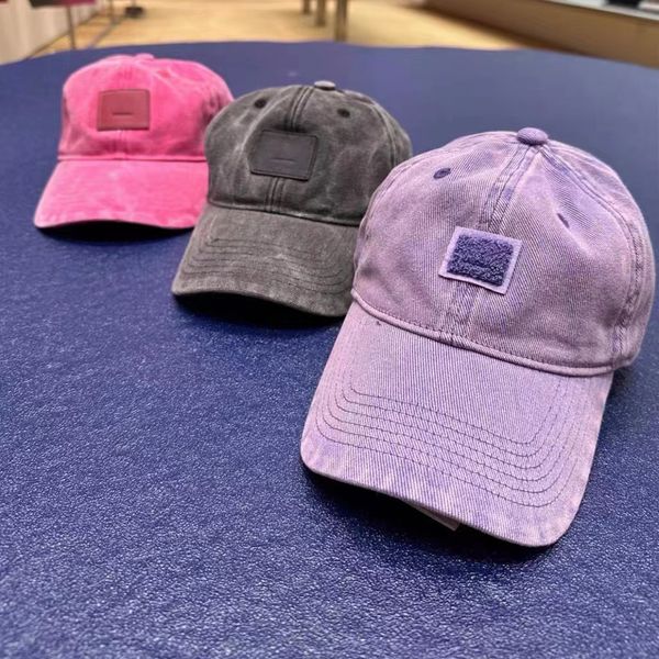 Bonés de bola de grife bonés denim lavados rosto patchwork chapéus casquette para mulher 3 cores respirável ajustável