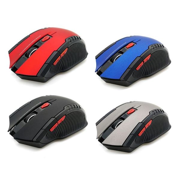 Gamer mouse ottico wireless da 2000 dpi 2,4 ghz per computer portatili da gioco per PC Mouse wireless da gioco optoelettronico con ricevitore USB