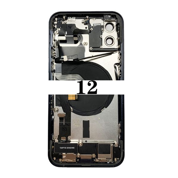 Alloggiamento completo per iPhone 12 Nuovo coperchio posteriore batteria gruppo telaio telaio centrale posteriore