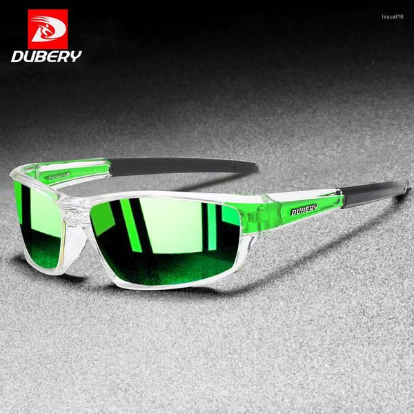 Óculos de sol DUBERY Marca Esporte Estilo Polarizado Masculino Design de Moda Lente TAC Óculos de Sol Masculino Óculos de Viagem Ao Ar Livre CE X27