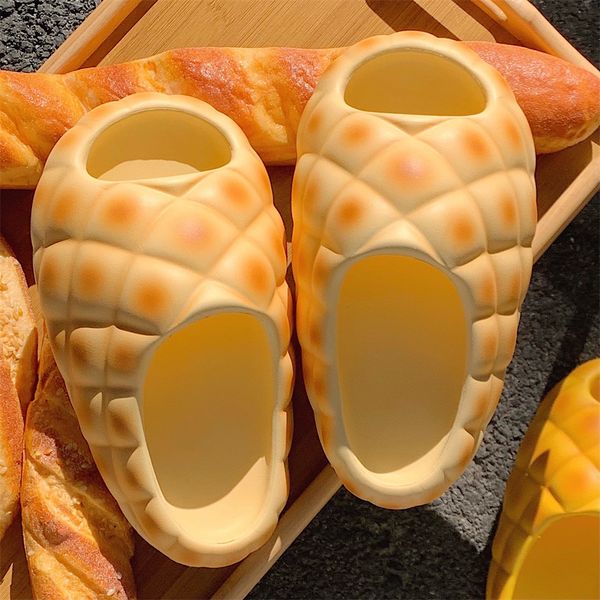 Süße Home Fashion Fun Brot Coole Hausschuhe Damen Sommer Kreative Lustige Designer EVA Slipper Mädchen Indoor Outdoor Weiche Slides Sliders 2023