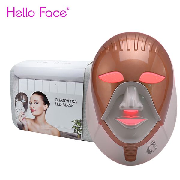 Dispositivos de cuidados faciais PDT Pon Mask Smart Touch Wireless Recarregável 7-Color Light Therapy LED Mask Beauty Instrument in Luxury Box 230725