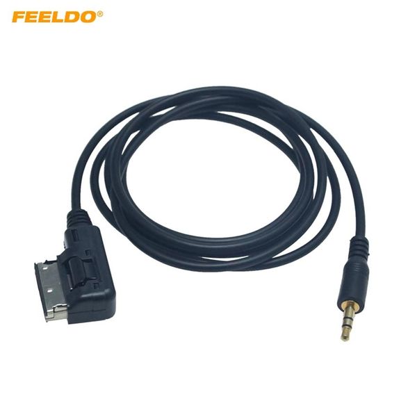 Audi Volkswagen Aux Tel Kablosu #6219352c için 3 5mm Audio Aux Mp3 Adaptörüne Feeldo Araba Medyası Ami MMI Arabirim