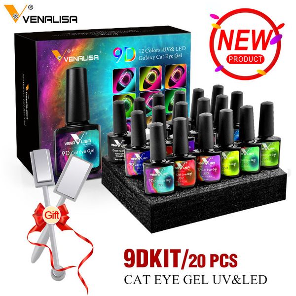 Unha Gel Venalisa 7,5ml est Art Design Manicure Esmalte 9D Olhos de Gato Magnético Kit Verniz Laca Verniz 230726