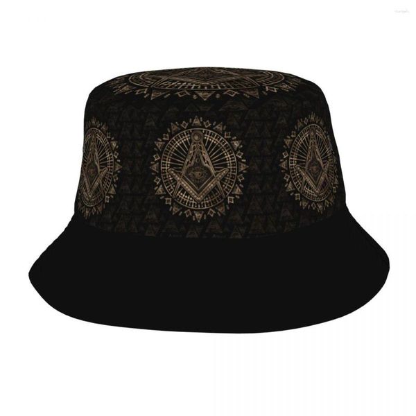 Berets Women Bucket Hat Feemasonry Freemason масонский летний пляжный пляжный хэт -хетуш
