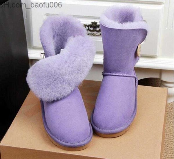 Botas de pele de carneiro elegantes e brilhantes à prova d'água AUSG 58030 curtas botas de neve femininas para manter o calor botas femininas sapatos de inverno 20 cores US4-13 tamanho Z230726