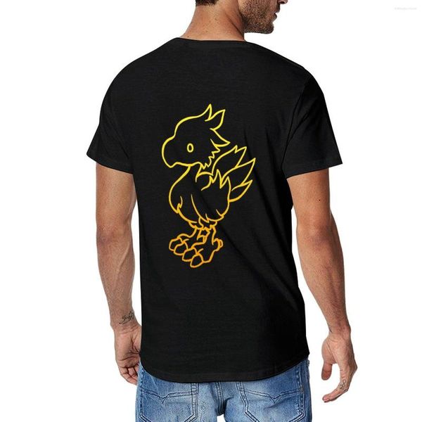 Polos masculinos Final Fantasy - Chocobo T-Shirt Sports Fan T-shirts Cute Tops Custom T-Shirt Heavyweight Shirts For Men