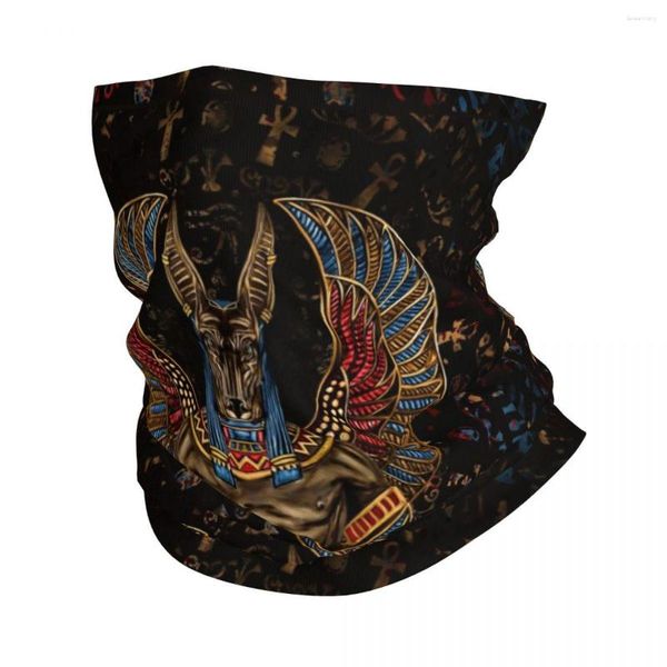 Шарфы Anubis египетская бандана шея -гетра напечатана древние египтс -шарф шарф теплый лицо маска рыбалка для взрослых взрослые взрослое