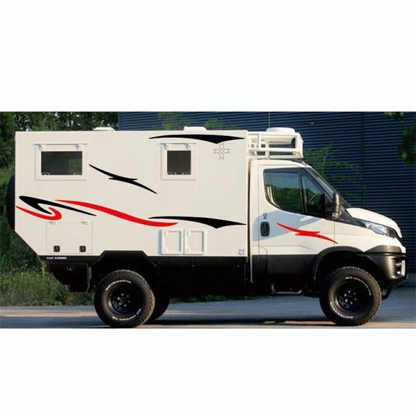 2pcs Set RV Sticker Caravan Decal Graphic для Camper Van Horsebox278U