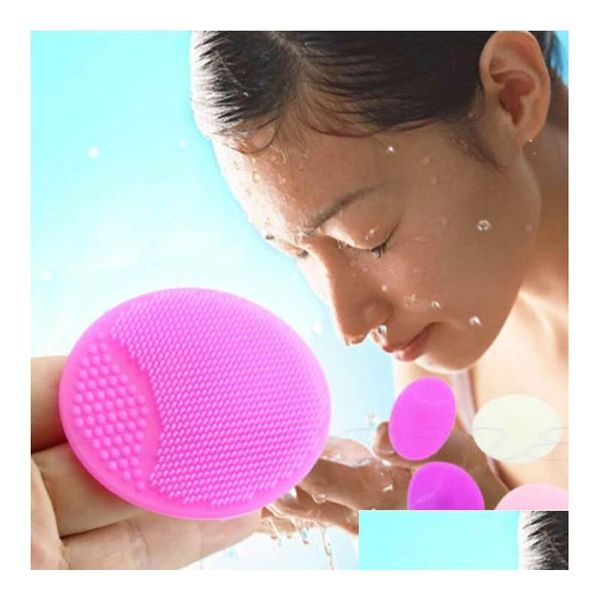 Altri articoli per la bellezza della salute Spazzola esfoliante per il viso Infantile Baby Soft Sile Wash Pad per la pulizia del viso Skin Spa Scrub Cleanser Tool Drop De Dhvzr