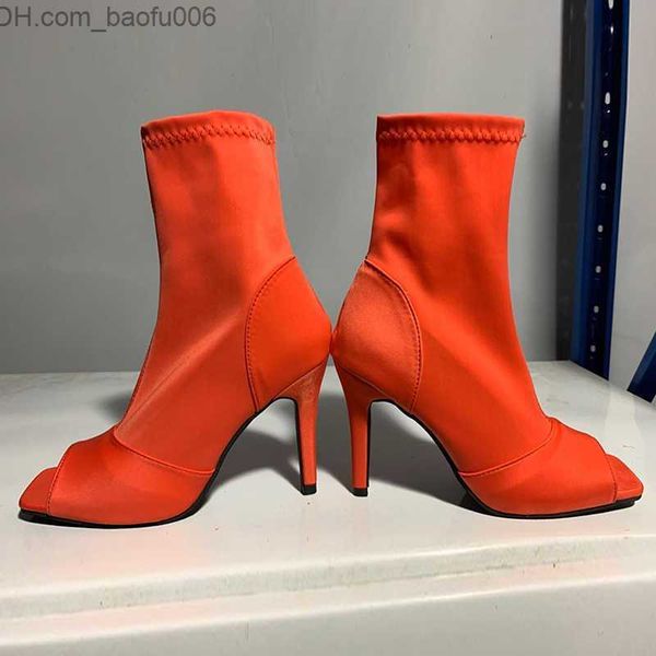 Bot botları yaz kadın botlar yüksek topuklu gladyatör bayanlar ayakkabı kadın moda açık ayak parti partisi düğün stiletto t221010 z230726