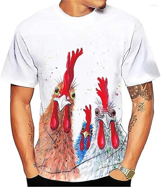 Männer T Shirts Sommer T-shirt 3D Lustige Huhn Hemd Bier Druck Männer Mode T-shirts Kinder Kleidung Hohe Qualität Casual