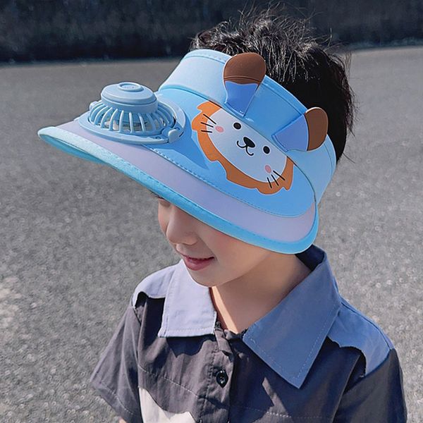 Cappelli Cappelli Cappelli per bambini Cappelli da sole Estate Protezione UV Cappello da sole con ventola Ventola di raffreddamento per esterni Cappello Ventilatore ricaricabile USB Cappello da baseball da baseball vuoto superiore 230725