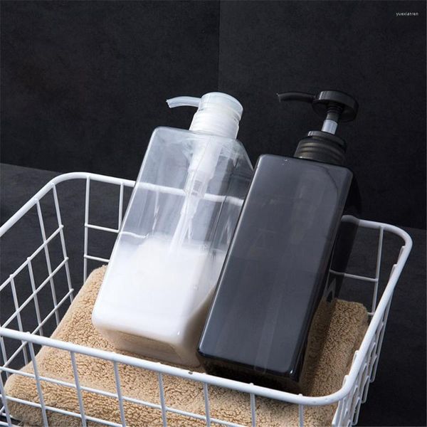 Flüssigseifenspender, 3-in-1-Set, 600 ml, Badezimmer-Händedesinfektionsmittel, Duschgel, Shampoo-Flasche, Plastiklotion, Nachfüllung, leere Aufbewahrungsflaschen