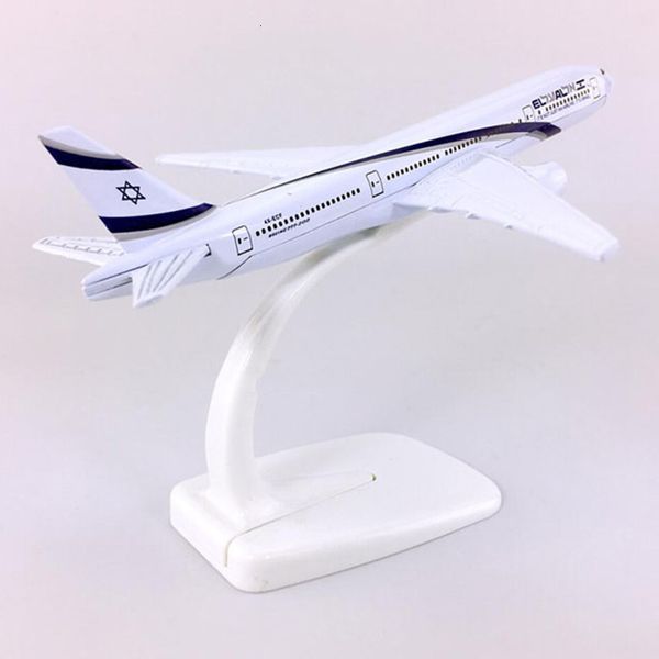 Flugzeugmodell 16 cm 1 400 B777 Modell El Al Air Israel Airlines Basislegierung Flugzeug Flugzeug Sammlerstück Luftfahrtmodell Sammlung Geschenke Spielzeug 230725
