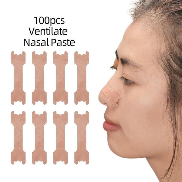 100 Stück Anti-Schnarch-Streifen, erleichtern das Atmen und stoppen das Schnarchen. Nasenstreifen für besseren Atem. 229 W