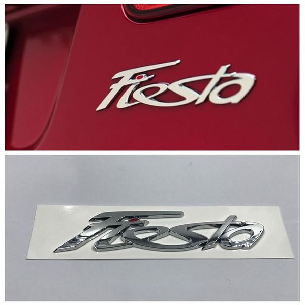 Fiesta ABS Logo Emblema dell'automobile Coperchio del bagagliaio posteriore Adesivo distintivo adesivo Per accessori auto Ford Fiesta259e