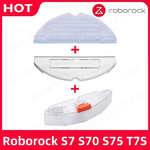 lasapparatuur Roborock S7 S70 S75 T7s Elektrische Steuerung Wassertank Ersatzteile Staubsauger Wassertank Tablett mit Mopptuch Zubehör