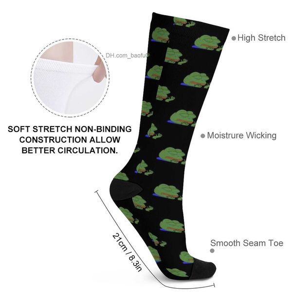 Herrensocken Pepe Hands Crying Frog Meme Twitch Expression Socken Herrenstrümpfe Damenstrümpfe Z230727