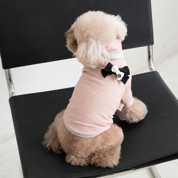 Abbigliamento per cani Autunno e inverno Plus Velluto argento Collo alto Vestiti per animali domestici Gatto Teddy Bichon Giacca