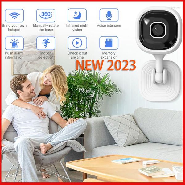 Câmeras de vídeo Home Wireles WiFi Câmera de monitoramento 2MP CCTV Night Vision Voz em dois sentidos Trackin automático Cuidador para idosos