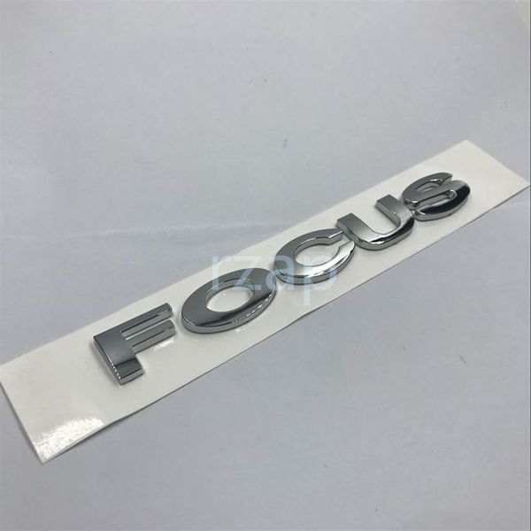 Novo estilo Focus Lettering Logo Emblema Para Ford Focus Car Tronco Traseiro Distintivo Nome Placa Etiqueta2791
