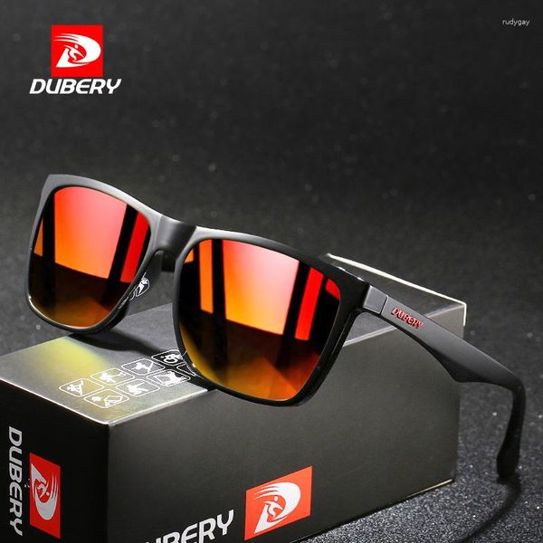 Occhiali da sole DUBERY Square Polarized Men Occhiali ultraleggeri Montatura Sport Style Sun Outdoor Sport Occhiali da pesca