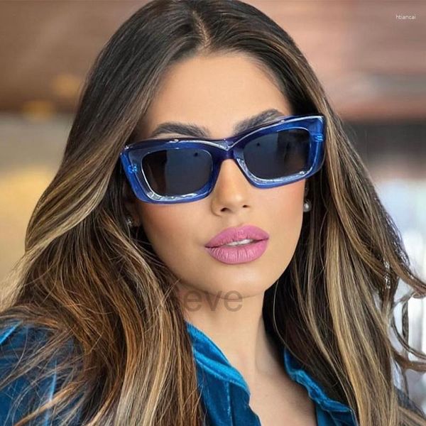 Occhiali da sole Fashion Brand Cat Eye Donna Luxury Design Big Frame Occhiali da sole femminili Vintage Flower Eyewear Shades UV400