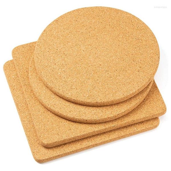 Masa Paspasları Cork Trivets Pad için Yemekler Tencereleri ve Tavalar 8 inç Mutfak