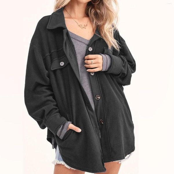 Damenjacken Damen Freizeitmantel Langarmhemden Jacke mit Taschen Damen Petite Plane Puff Weste