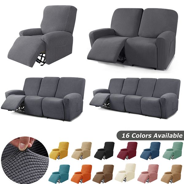 Capa para Cadeira 1 2 3 4 Lugares Malha Reclinável Sofá Lazy Boy Relax Poltrona Capa Protetor Elástico Lounge Home Pets Anti Risco 230725