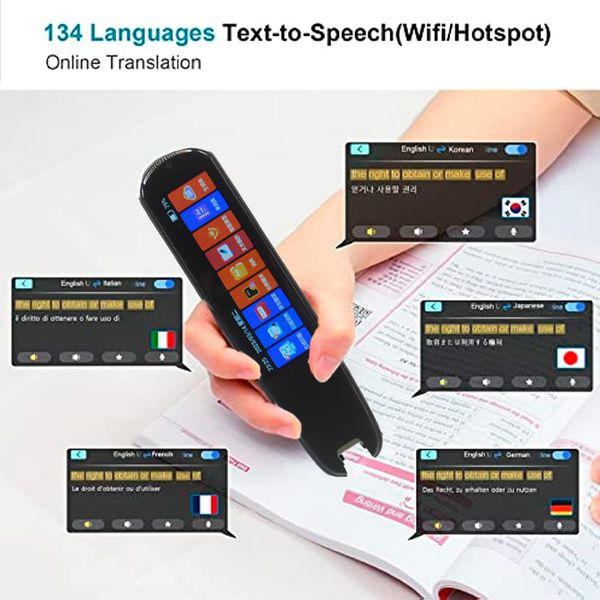 Wörterbücher Übersetzer Scan Reader Pen Übersetzer und Lesestift für Legasthenie Autismus Smart Voice Scan Translator Pen 134 Sprachen Übersetzung 230725