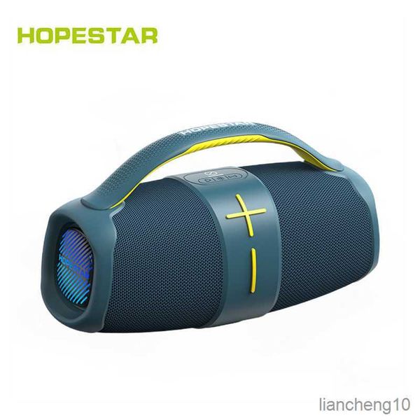 Tragbare Lautsprecher Neuer tragbarer drahtloser Bluetooth-Lautsprecher Doppelhorn-Stereo-Außenwasserdichte Big Power Bank-Soundbar R230727