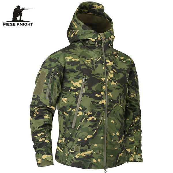 Abiti da uomo Blazer Mege Marchio di abbigliamento Autunno Giacca in pile mimetica militare Esercito Tattico Multicam Maschio Giacche a vento 230725